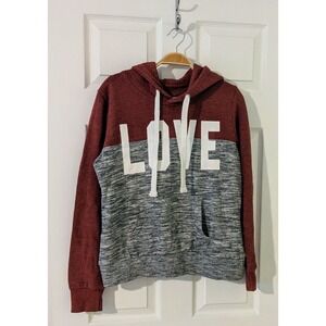 Reflex Love Hoodie Pullover Drawstring Pockets Colorblock Casual Athleisure‎ M